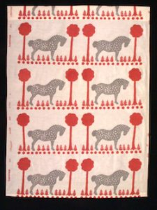 Polka Dot Pony fabric sample large