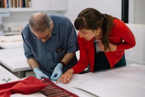Sajid Sarmadi and Carolyn Jenkinson textile analysis